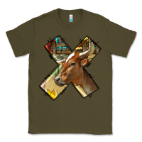 Army Green farm life alphabet lowercase letters x Classic Tee - BundleAndBundleShop