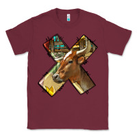 Burgundy farm life alphabet lowercase letters x Classic Tee - BundleAndBundleShop