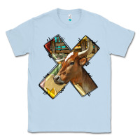 Dusty Blue farm life alphabet lowercase letters x Classic Tee - BundleAndBundleShop