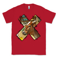 Red farm life alphabet lowercase letters x Classic Tee - BundleAndBundleShop