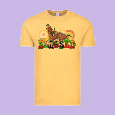 Blessed Afro Woman Hands Vintage Tee Designed By Adodesignshop