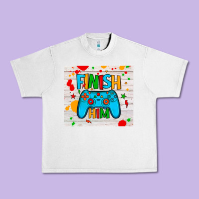 Finish Him Urban Heavy Tee Designed By Jahusdesignshop