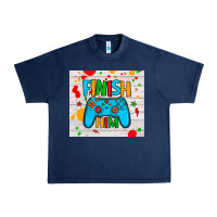 Navy finish him Urban Heavy Tee - JahusDesignShop