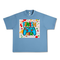 Pebble Blue finish him Urban Heavy Tee - JahusDesignShop