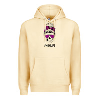 Pina Colada Purple Glitter, Leopard Patterned Mom Skull Premium Hoodie - Bettercallsaul