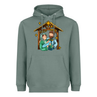 Sage jesus newborn oh holy night Heavyweight Hoodie - MaliasSmallBusiness