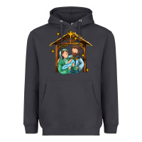 Smoke jesus newborn oh holy night Heavyweight Hoodie - MaliasSmallBusiness