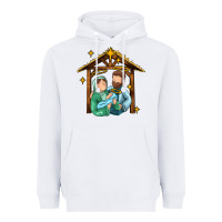 White jesus newborn oh holy night Heavyweight Hoodie - MaliasSmallBusiness