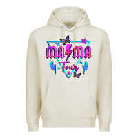 Oatmeal Heather mama tour front Premium Hoodie - JahusDesignShop