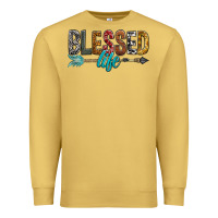 Antique Gold Blessed Life Premium Sweatshirt - BundleAndBundleShop