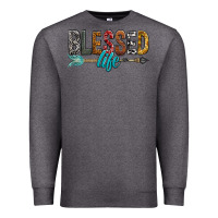 Charcoal Heather Blessed Life Premium Sweatshirt - BundleAndBundleShop