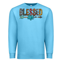 Ocean Blue Blessed Life Premium Sweatshirt - BundleAndBundleShop