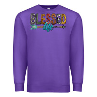 Purple Blessed Life Premium Sweatshirt - BundleAndBundleShop