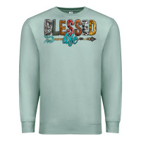 Seafoam Blessed Life Premium Sweatshirt - BundleAndBundleShop