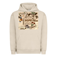 Pigment French Oak coffee is a cup of hope Urban Hoodie - TumblerDesignByShophia