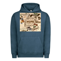 Pigment Midnight Navy coffee is a cup of hope Urban Hoodie - TumblerDesignByShophia