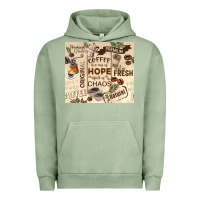 Pigment Oil Green coffee is a cup of hope Urban Hoodie - TumblerDesignByShophia