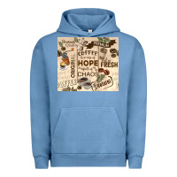 Pigment Pebble Blue coffee is a cup of hope Urban Hoodie - TumblerDesignByShophia