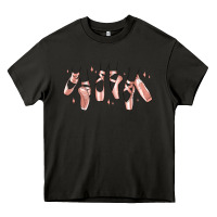 Asphalt ballerina ballet shoes Heavy Core Tee - MaliasSmallBusiness
