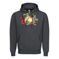 Smoke mardi gras baseball Zipper Hoodie - MaliasSmallBusiness