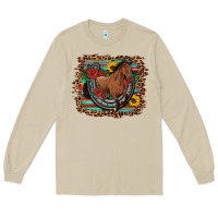 Mushroom western horse horseshoe roses sunflowers serape leopard Long Sleeve Tee - Artiststas