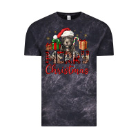 Cloud Black merry christmas pitbull Vintage Tee - JahusDesignShop