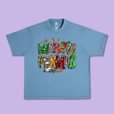 Christmas Texas Western Urban Heavy Tee Designed By Adodesignshop