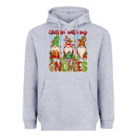 Heather Grey chillin with my gnomies Heavyweight Hoodie - MaliasSmallBusiness