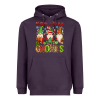 Plum chillin with my gnomies Heavyweight Hoodie - MaliasSmallBusiness