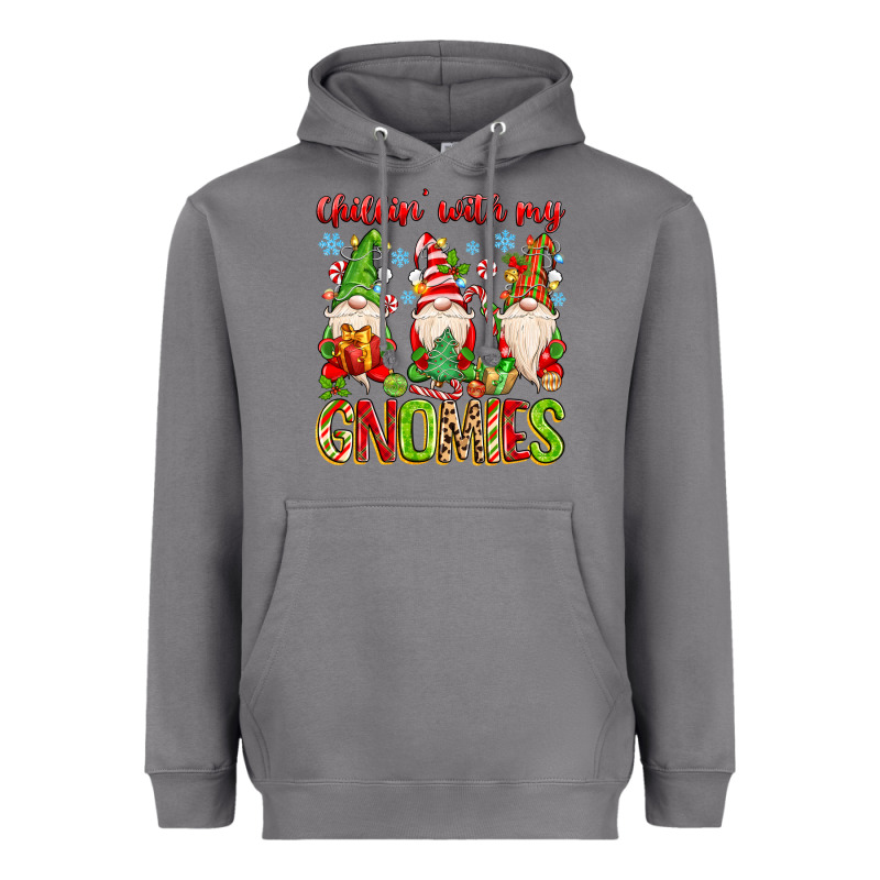 Chillin With My Gnomies Heavyweight Hoodie by MaliasSmallBusiness | Teevron
