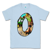 Dusty Blue farm life alphabet numbers 0 Classic Tee - BundleAndBundleShop
