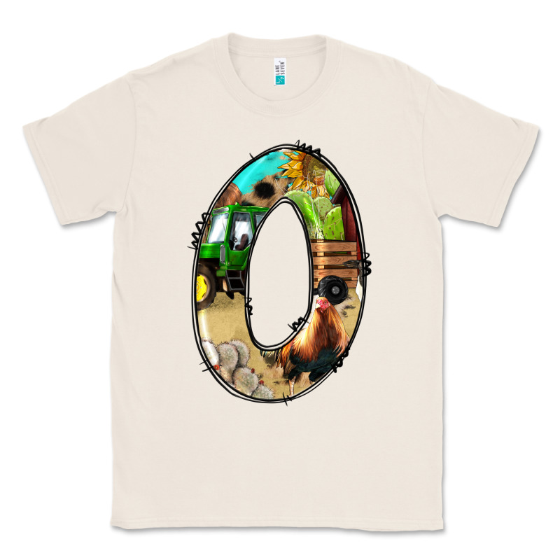 Farm Life Alphabet Numbers 0 Classic Tee by BundleAndBundleShop | Teevron