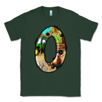 Sports Green farm life alphabet numbers 0 Classic Tee - BundleAndBundleShop