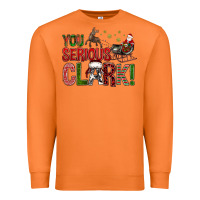 Carrot You Serious Clark With Santa Sleigh Premium Sweatshirt - BundleAndBundleShop