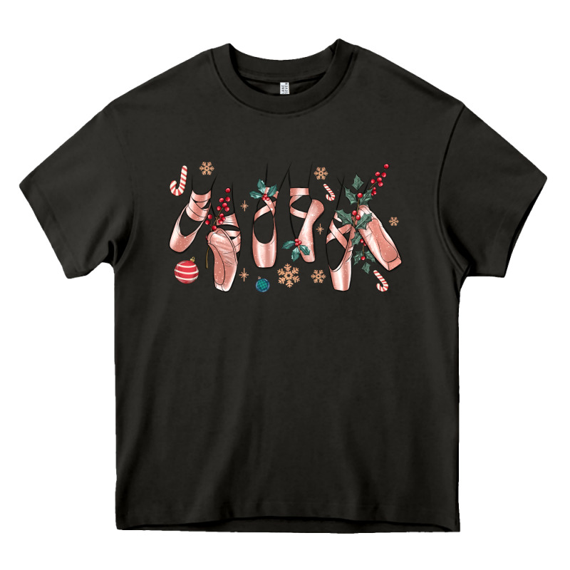 Christmas Ballerina Shoes Heavy Core Tee by MaliasSmallBusiness | Teevron