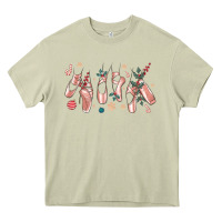 Mossy christmas ballerina shoes Heavy Core Tee - MaliasSmallBusiness