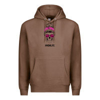 Chestnut Pink Glitter, Leopard Pattern Mom Skull Premium Hoodie - Bettercallsaul