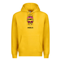 Lemon Pink Glitter, Leopard Pattern Mom Skull Premium Hoodie - Bettercallsaul