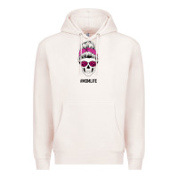 Pale Pink Pink Glitter, Leopard Pattern Mom Skull Premium Hoodie - Bettercallsaul