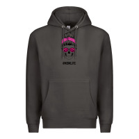 Smoke Pink Glitter, Leopard Pattern Mom Skull Premium Hoodie - Bettercallsaul