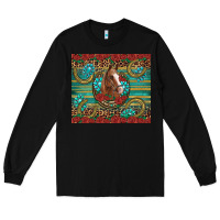 Black western horse horseshoe roses gemstones glitter wooden Long Sleeve Tee - Artiststas