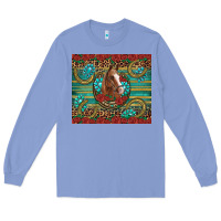 Colony Blue western horse horseshoe roses gemstones glitter wooden Long Sleeve Tee - Artiststas