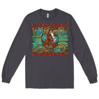 Smoke western horse horseshoe roses gemstones glitter wooden Long Sleeve Tee - Artiststas