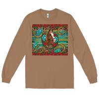 Toasted Coconut western horse horseshoe roses gemstones glitter wooden Long Sleeve Tee - Artiststas