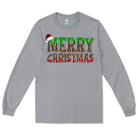 Heather Grey merry christmas Long Sleeve Tee - AdoDesignShop