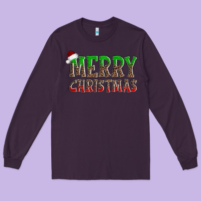 Merry Christmas Long Sleeve Tee Designed By Adodesignshop