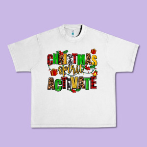 Christmas Spirit Activate Urban Heavy Tee Designed By Adodesignshop