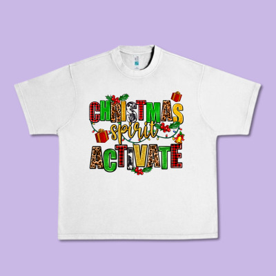 Christmas Spirit Activate Urban Heavy Tee Designed By Adodesignshop