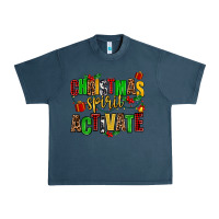 Midnight Navy christmas spirit activate Urban Heavy Tee - AdoDesignShop