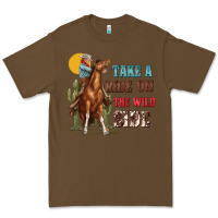 Cacao take a ride on the wild side with rodeo Premium Tee - texasbilliewilder